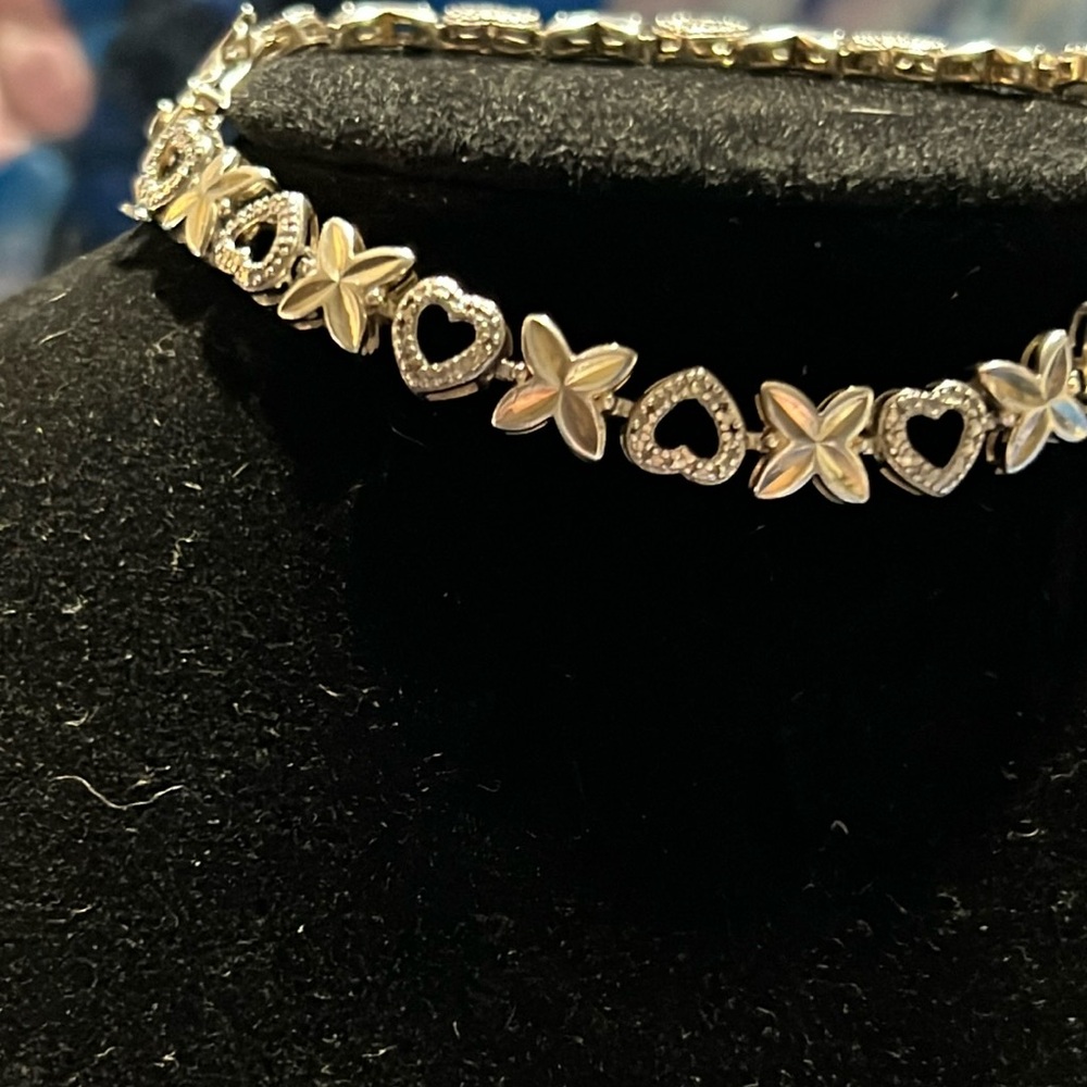 Sterling and diamond bracelet!
